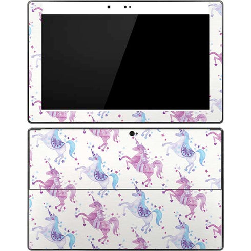 Cat Coq Purple Unicorns Surface Pro Tablet Skin
